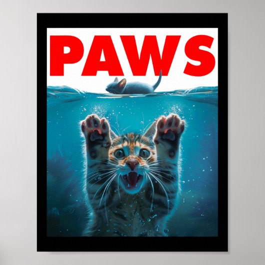 Poster Passes Chat Et Souris Parodie Chaton Humoristique  (Devant)