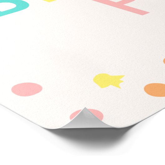 Poster Passez chez nous et fêtez les glaces Anniversaire  (Coin)