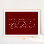 Poster Passez De Joyeuses Petites Vacances De Noël<br><div class="desc">Nous ajoutons toujours de nouveaux designs chaque jour !</div>