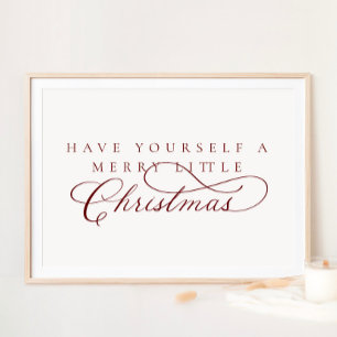 Poster Passez De Joyeuses Petites Vacances De Noël