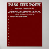 Poster Passez le jeu Mariage Poem (Devant)