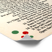 Poster Passez le Poème Prix Jeu de Noël (Coin)