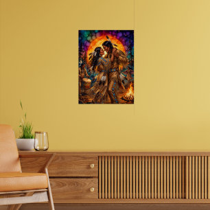Poster Passion Ardente : Danseurs Amérindiens