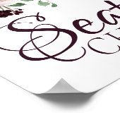 Poster Passion maussade | Fauteuil en velours de rose vin (Coin)