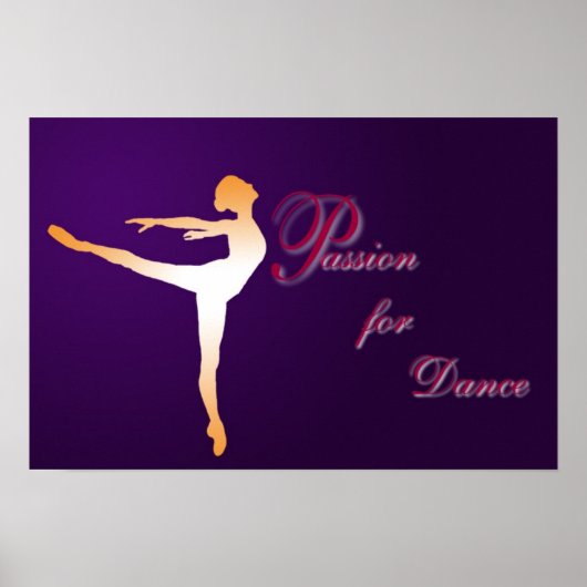 Poster Passion pour la danse (Devant)