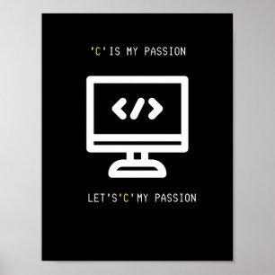 Poster Passion pour la programmation C