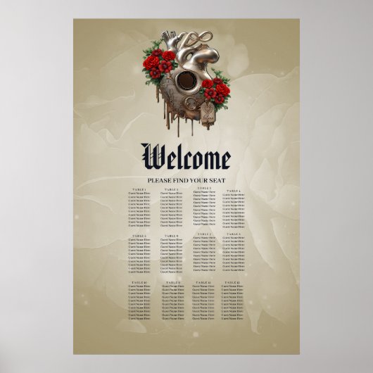 Poster Passion Steampunk, le Coeur mécanique de l'Amour. (Devant)