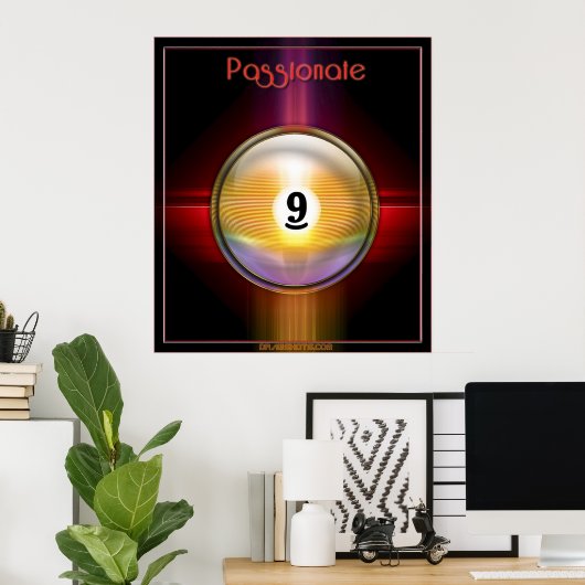 Poster Passionné (Bureau à domicile)
