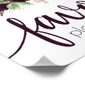 Poster Passions Maussades | Favori de table de vin violet (Coin)