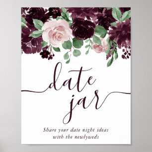 Poster Passions orageuses   Pot de vin violet dramatique 