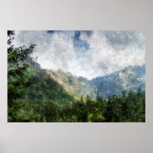 Poster Past the Trees par MtnTopArt