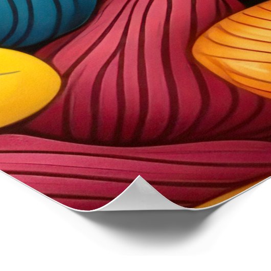 Poster Pasta art background LARGE (Coin)