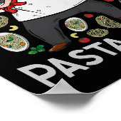 Poster Pasta Lover Italien nouilles Spaghetti Penne Penne (Coin)
