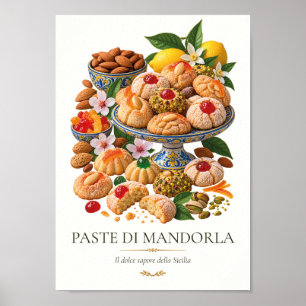 Poster Paste di Mandorla – Vintage Italian Dessert