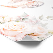 Poster Pastel Blooms Bride Tea Party Mimosa Bar (Coin)