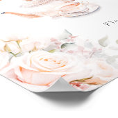 Poster Pastel Blooms Brive Tea Party Dessert Bar (Coin)