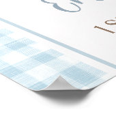 Poster Pastel Blue One Lucky Duck 1er Anniversaire Bienve (Coin)