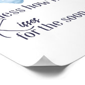 Poster Pastel Blue Rose Floral Devinez Combien De Baisers (Coin)