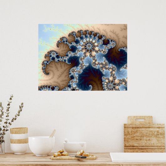 Poster Pastel Coral (Cuisine)