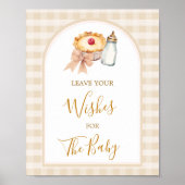 Poster Pastel Cutie Pie En vichy Automne Laissez vos dési (Devant)