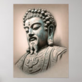 Poster Pastel Dessin Ancien Chinois Pierre Sculpture (Devant)