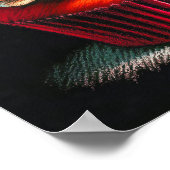 Poster Pastel Dessin Framboise Cupcake (Coin)