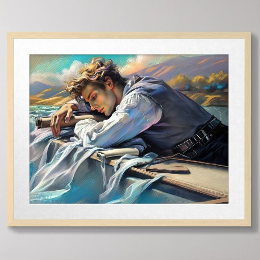 Poster Pastel Dessin Homme Daydredream surréaliste