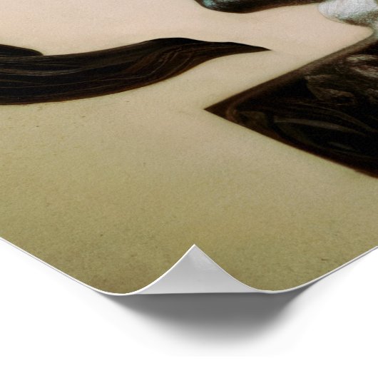 Poster Pastel Dessin Kneeling Statue du cheval (Coin)