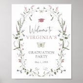 Poster Pastel Fleur sauvage Graduation (Devant)