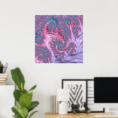 Poster Pastel Fractal (Bureau à domicile)