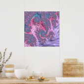 Poster Pastel Fractal (Cuisine)