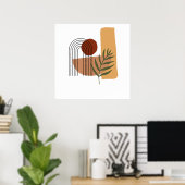 Poster Pastel géométrique moderne Abstrait (Bureau à domicile)