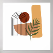 Poster Pastel géométrique moderne Abstrait (Devant)