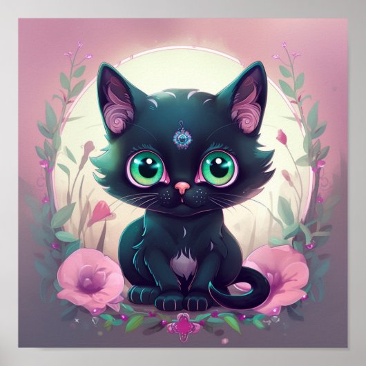 Poster Pastel goth cat (Devant)