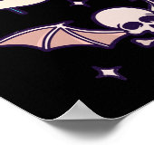 Poster Pastel Goth Déplaisant Kawaii Cadeau Chibi Hallowe (Coin)