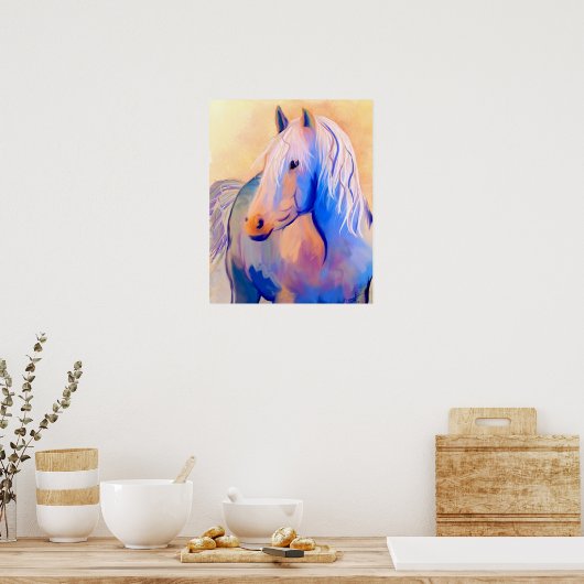 Poster Pastel Horse (Cuisine)