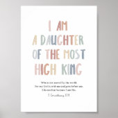 Poster Pastel Je suis une fille de la plus haute impressi (Devant)