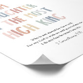 Poster Pastel Je suis une fille de la plus haute impressi (Coin)