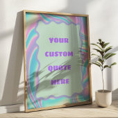 Poster Pastel Lavender, Pink & Blue Custom Quote
