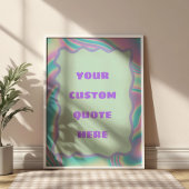 Poster Pastel Lavender, Pink & Blue Custom Quote