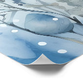 Poster Pastel Light Blue Snowman (Coin)