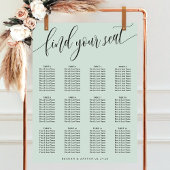 Poster Pastel Mint Carte simple Mariage