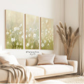 Poster Pastel Olive Green Fleur sauvage Meadow Imprimer 1