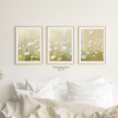 Poster Pastel Olive Green Fleur sauvage Meadow Imprimer 1