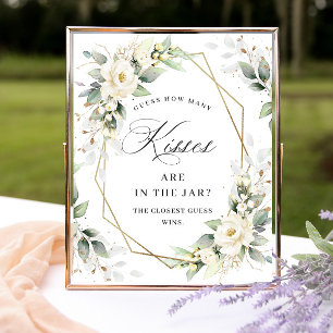 Poster Pastel Pink Bohemian Fleurs sauvages Combien de ba