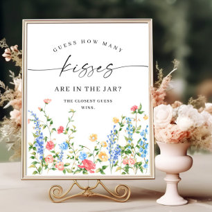 Poster Pastel Pink Bohemian Fleurs sauvages Mimosa Bar