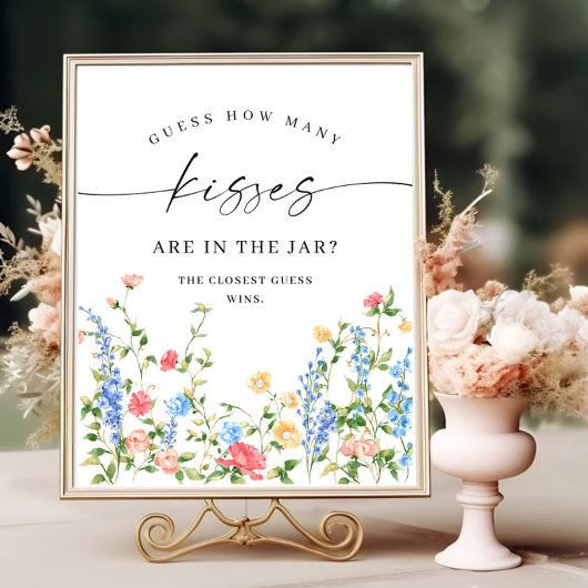 Poster Pastel Pink Bohemian Fleurs sauvages Mimosa Bar