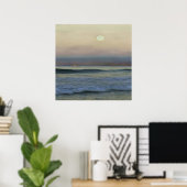 Poster Pastel Pink et Blue Dalyan Beach Sunset (Bureau à domicile)