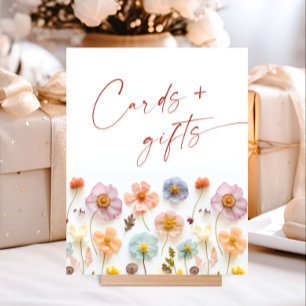 Poster Pastel Pink Fleur sauvage Cartes et Cadeaux