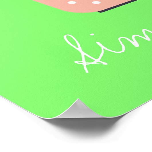 Poster Pastel plante moderne simple (Coin)